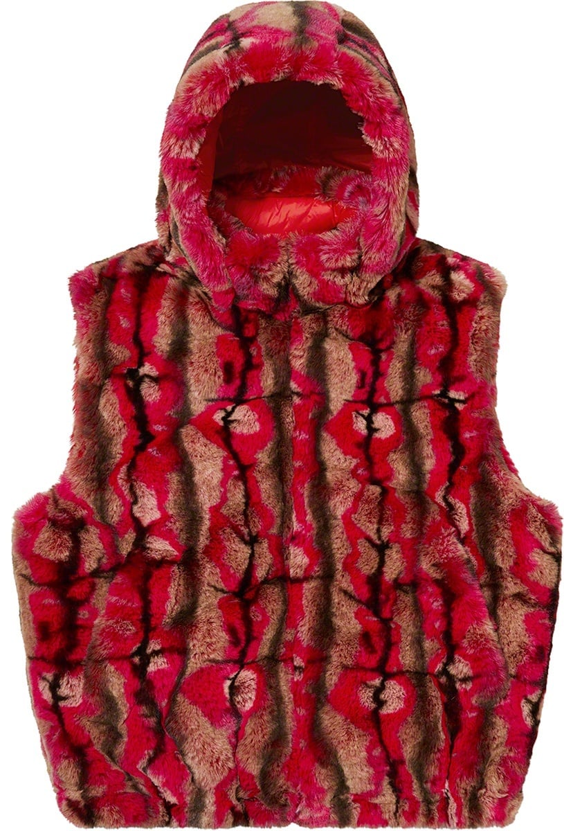 Faux Fur Hooded Vest view 19